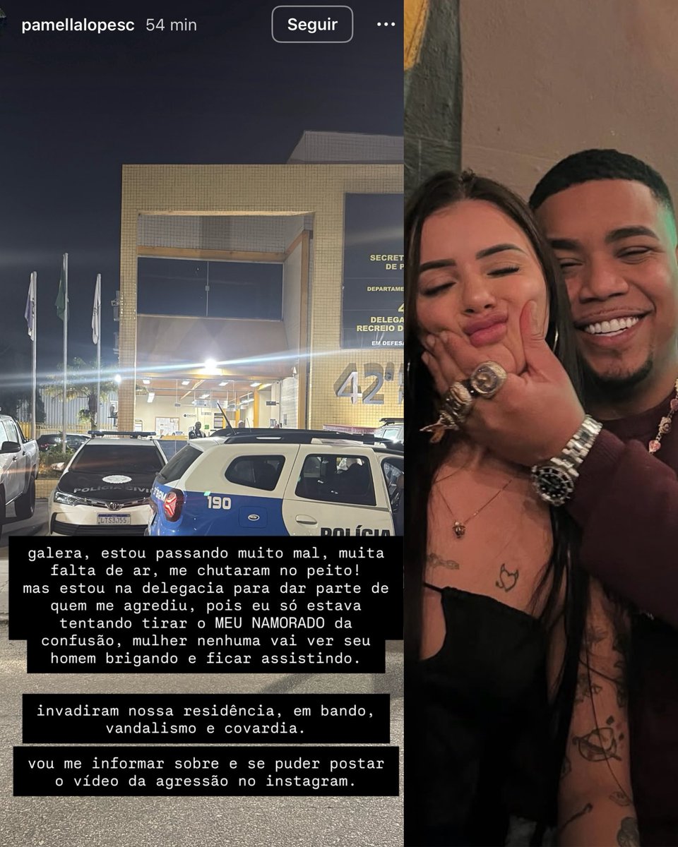 trapnacena's tweet image. Namorada do Borges passou mal após agressão  “Me chutaram no peito, só tentava tirar meu mano da treta. Invadiram nossa casa, covardia total. Tô na delegacia dando BO e vou atrás de quem fez!”