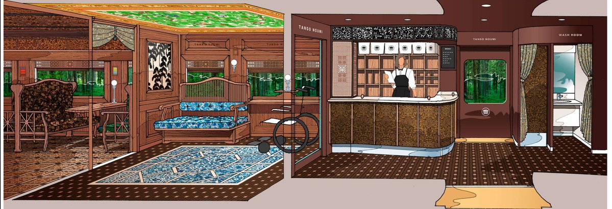 ntv_tetsudobu's tweet image. 【日テレ鉄道NEWS】

京都丹後鉄道に新特急車両
2028年度デビュー　デザインも発表✨️

製造から今年で30年の
「丹後の海」KTR8000形を引き継ぎ
沿線自治体・国の補助で
4編成8両を2年ごとに導入予定

JR西日本キハ189系車両ベースに
設計・デザインは水戸岡鋭治氏

イメージ画像提供:京都府