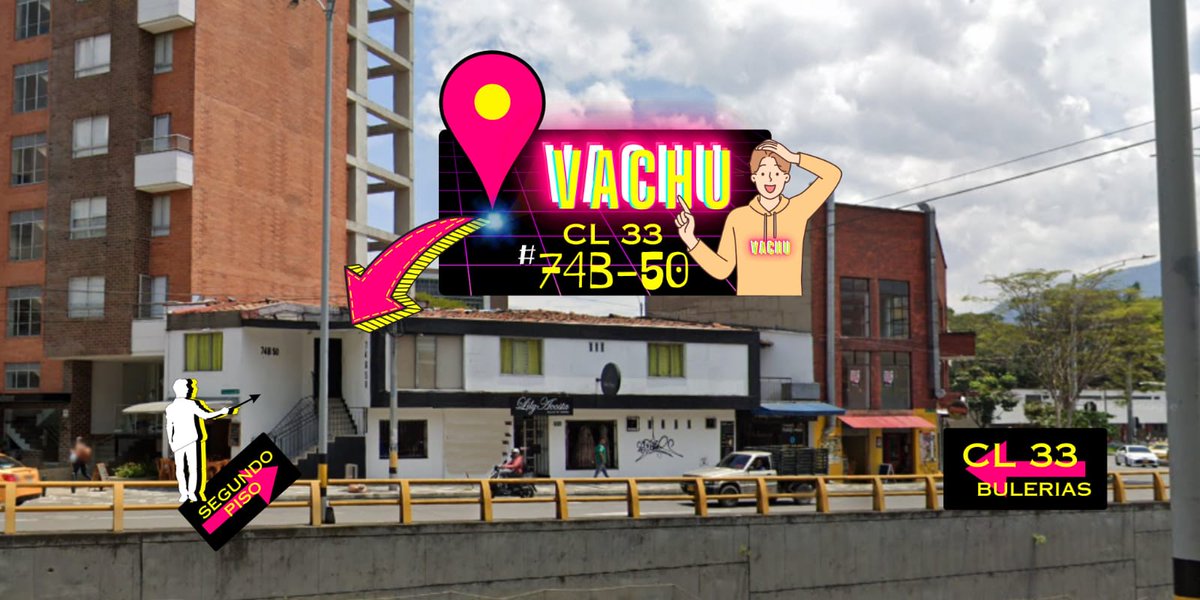 VachuBar's tweet image. Donde estamos ubicados? Cl. 33#74b 50 segundo piso, Glorieta de bulerías con la 33.

Vachu Bar Club de cruising en Medellín g.co/kgs/cCefZci