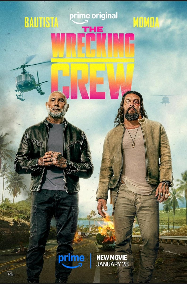 The Wrecking Crew. Fans of Dave Bautista or Jason Momoa can't miss this. Fun chemistry. Packed with good fighting choreography and cheap, obviously-CGI car crashes. Despite all that, you won't remember anything about this movie 5 minutes later, but that's on the director. 6/10.