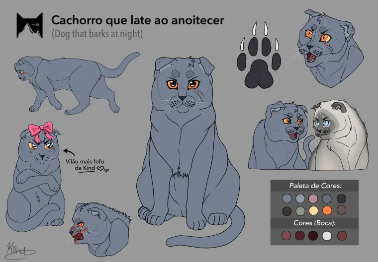 Kindhearttz's tweet photo. This is one Tribe cat villain name "Dog that barks at night" and he's a scottish fold!

evil? for sure, but cute!!!!!!

#warriorsoc #wcoc https://t.co/07EX5ChScz
