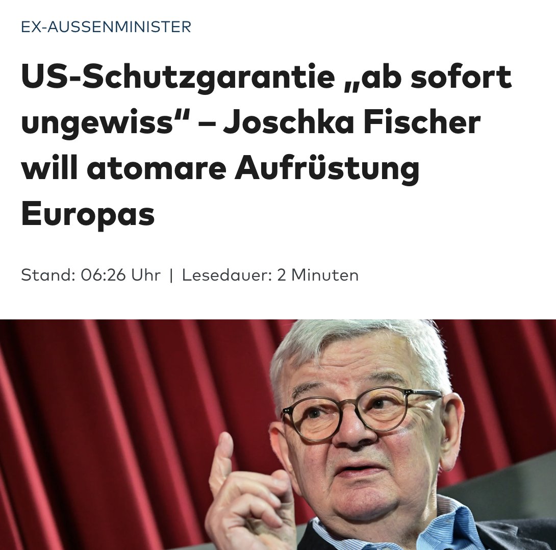 Keine Atomenergie, aber Atomwaffen. 

Kapiert jemand grüne Politik?