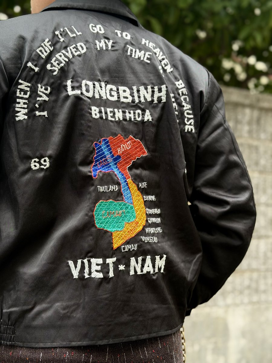 Embroidered Jacket “福禄寿” 1960年代のベトジャンを元に製作。 虎や