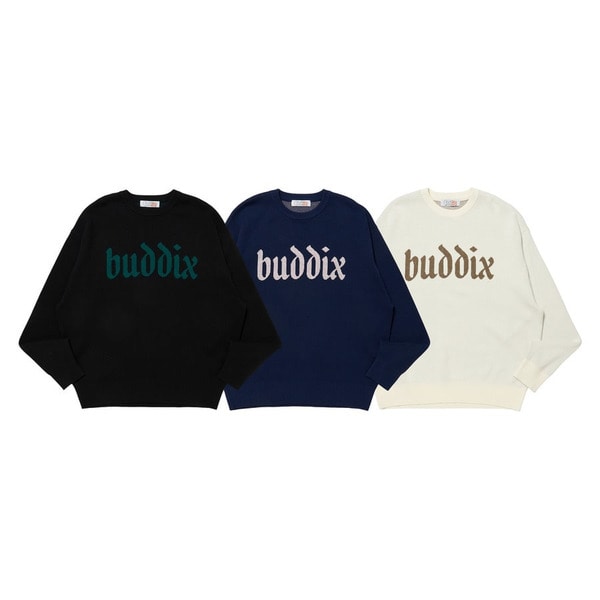 buddix】 □ITEM LINE-UP Logo Jacquard Knit PRICE：¥16,500 tax-in