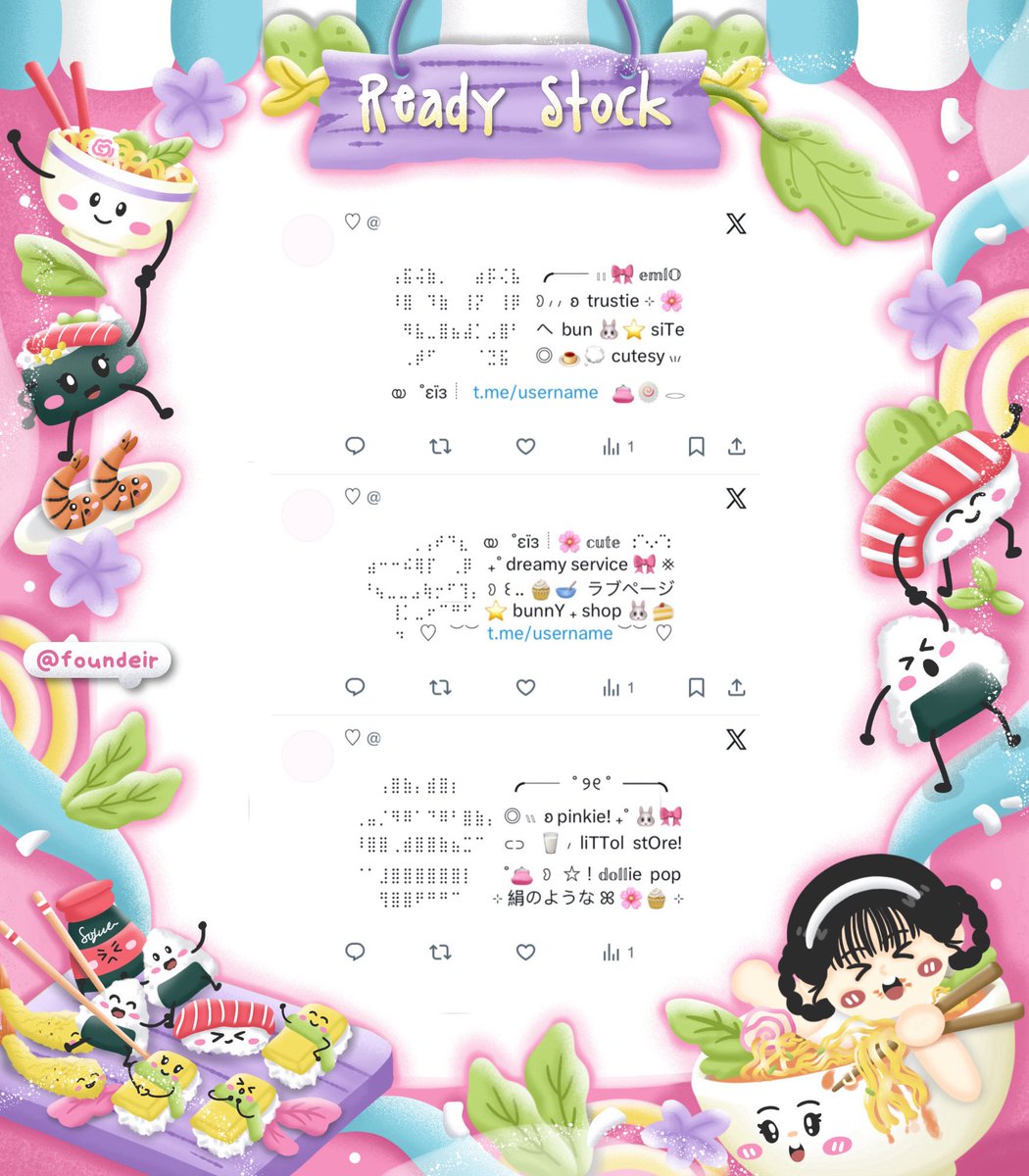 ⠀
. . 𓏲 🌸  ♡︭  help retweet?  thanks  ⊹

Ი ⑅ Ი 🧸 ₊ hemlO’ sobat imut . . ◎ 🥣 kath bawain ready stock 💭 𖦹 pinned wording ⑅ 🎀🍰 𖠗 theme cute and pinkie യ˚₊ 🍀 cek ALT for more  ៶៲៸

୨୧ 💌 ——— ꒰ IDR. 5.500 ꒱
ⓘ  #zonauang 🍦
⠀