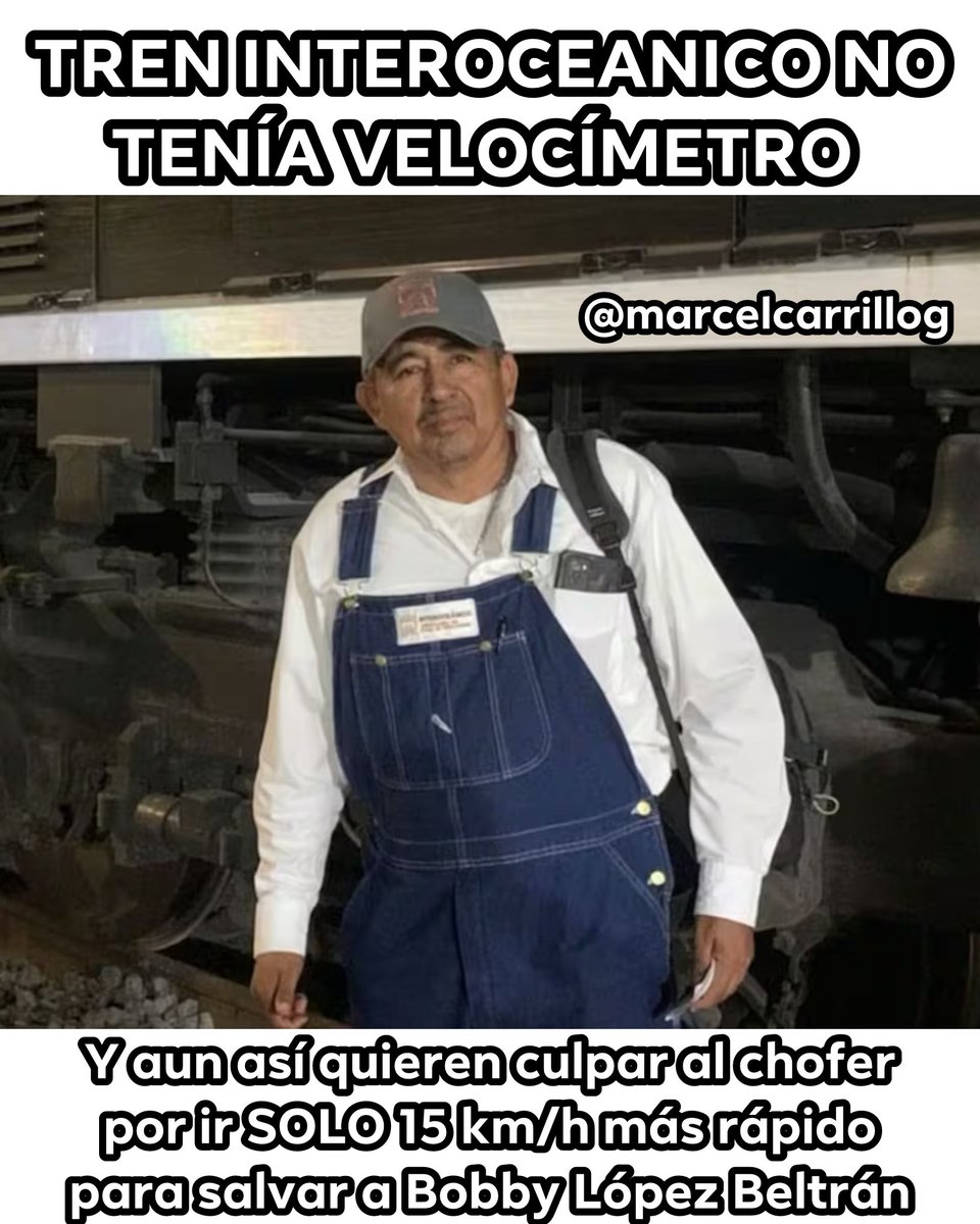 El expediente de la FGR es contundente:
el Tren Interoceánico no tenía velocímetro, no tenía sistema de radio, tenía cámaras inservibles y carecía de sistema contra incendios.

Aun así, la FGR de Ernestina Godoy decidió culpar al chofer por un supuesto exceso de velocidad de 15