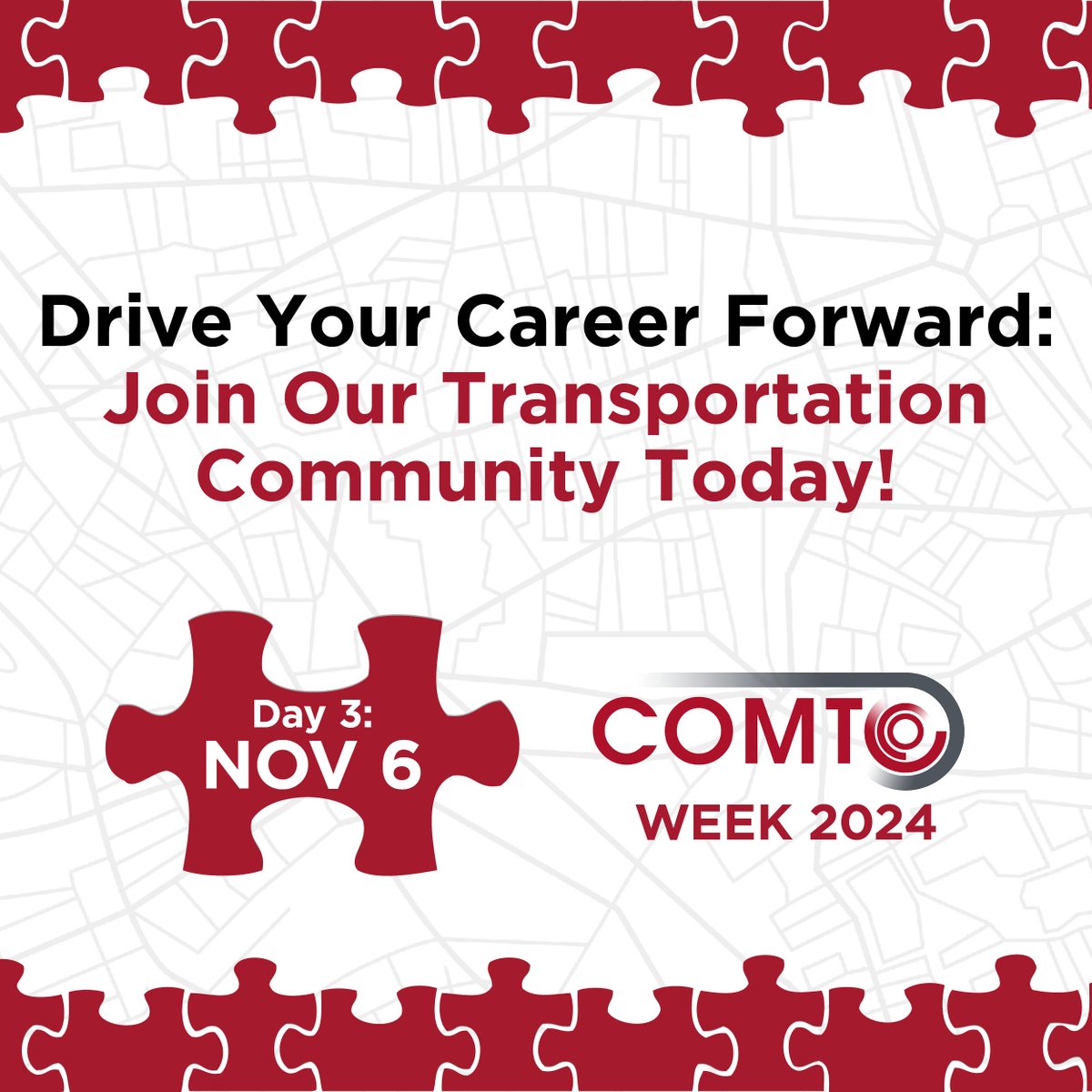 COMTO_HQ's tweet image. Join us to collaborate, learn, and make your voice heard. Whether you’re new to COMTO or a long-time member, there’s something for everyone! #COMTOWeek #COMTOWEEK2024 #IamCOMTO #EquityInTransportation