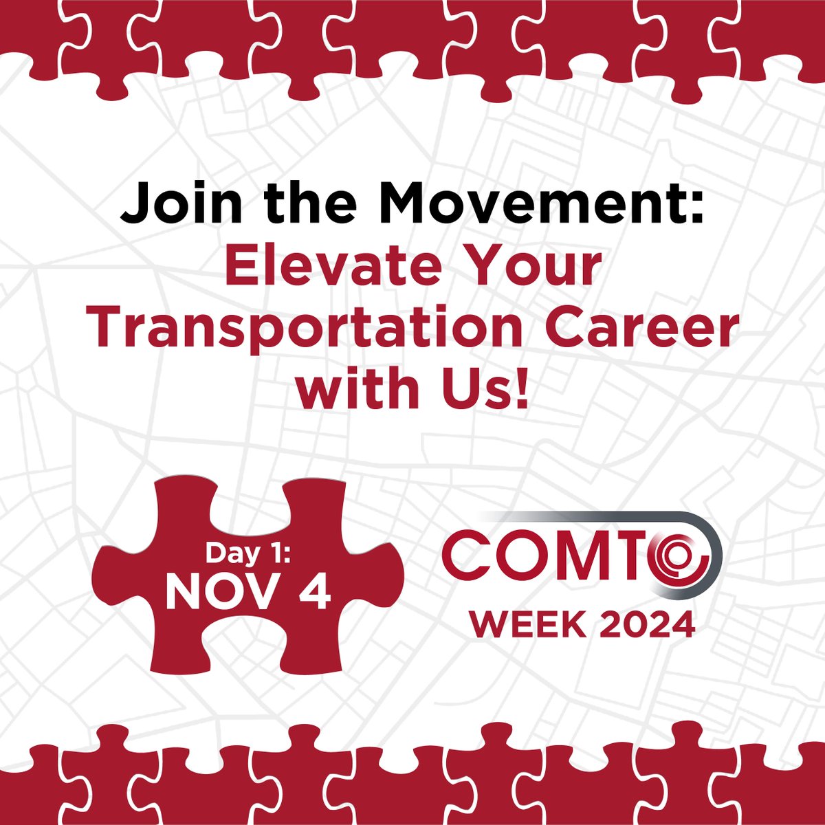 COMTO_HQ's tweet image. #COMTOWeek is right around the corner! This year’s theme reminds us that we all play a critical role in moving closer to a more equitable and inclusive transportation industry. #COMTOWEEK2024 #IamCOMTO #EquityInTransportation