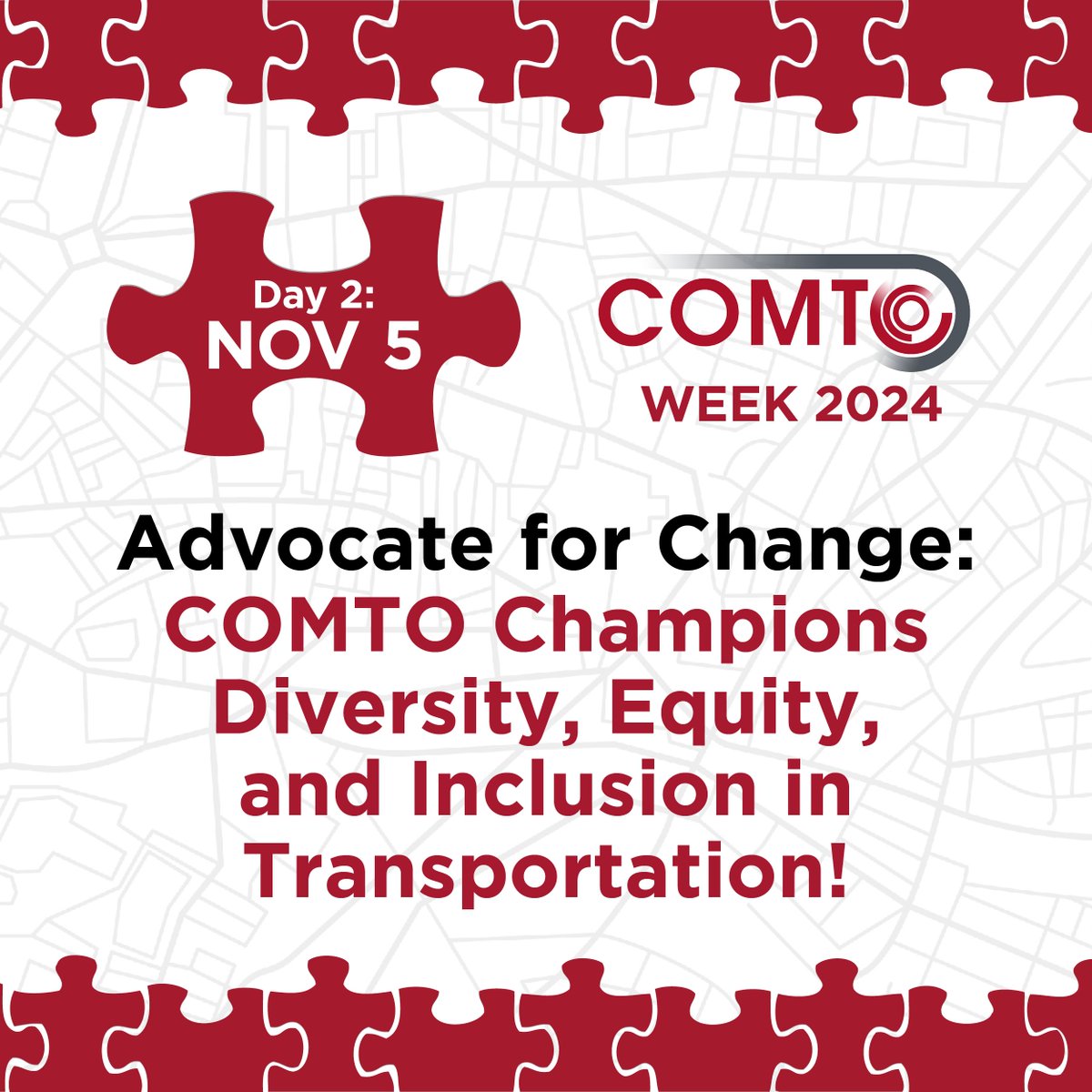 COMTO_HQ's tweet image. #COMTOWeek is right around the corner! This year’s theme reminds us that we all play a critical role in moving closer to a more equitable and inclusive transportation industry. #COMTOWEEK2024 #IamCOMTO #EquityInTransportation