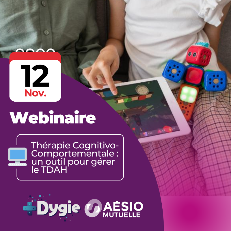 AesioMutuelle's tweet photo. Webinaire #TDAH : des solutions adaptées pour votre enfant avec @AesioMutuelle 👌 
📅 Rejoignez-nous le 12/11 à 20 h avec notre partenaire #Dygie pour vous présenter les atouts d'une approche non médicamenteuse pour la prise en charge du TDAH.
Inscriptions👇