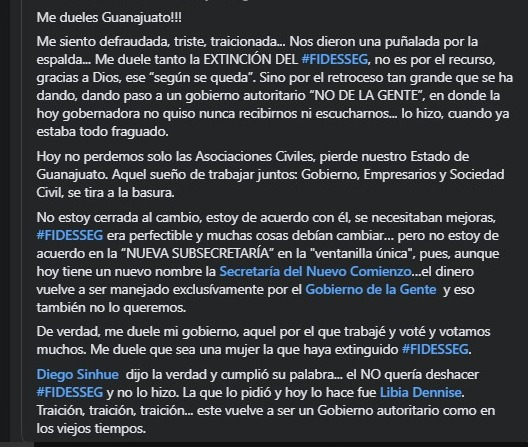 OpinionBajio's tweet photo. «Gobierno de Guanajuato @gobgente  nos traicionó al desaparecer FIDESSEG»: Organizaciones civiles https://t.co/UvBm8jYYeh https://t.co/M3XfLW8K1E