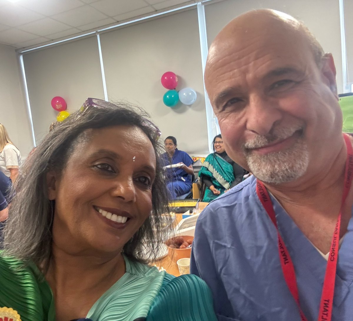 nshilv's tweet photo. Happy Diwali- the doctors from O&amp;G hosted a lunch party for the entire unit - everyone was welcome to a fabulous home cooked Indian meal, welcomed with a bindi and we finished with a dance performance- very multicultural, and multidisciplinary- much like the way we work! https://t.co/iIrvuIi1tc