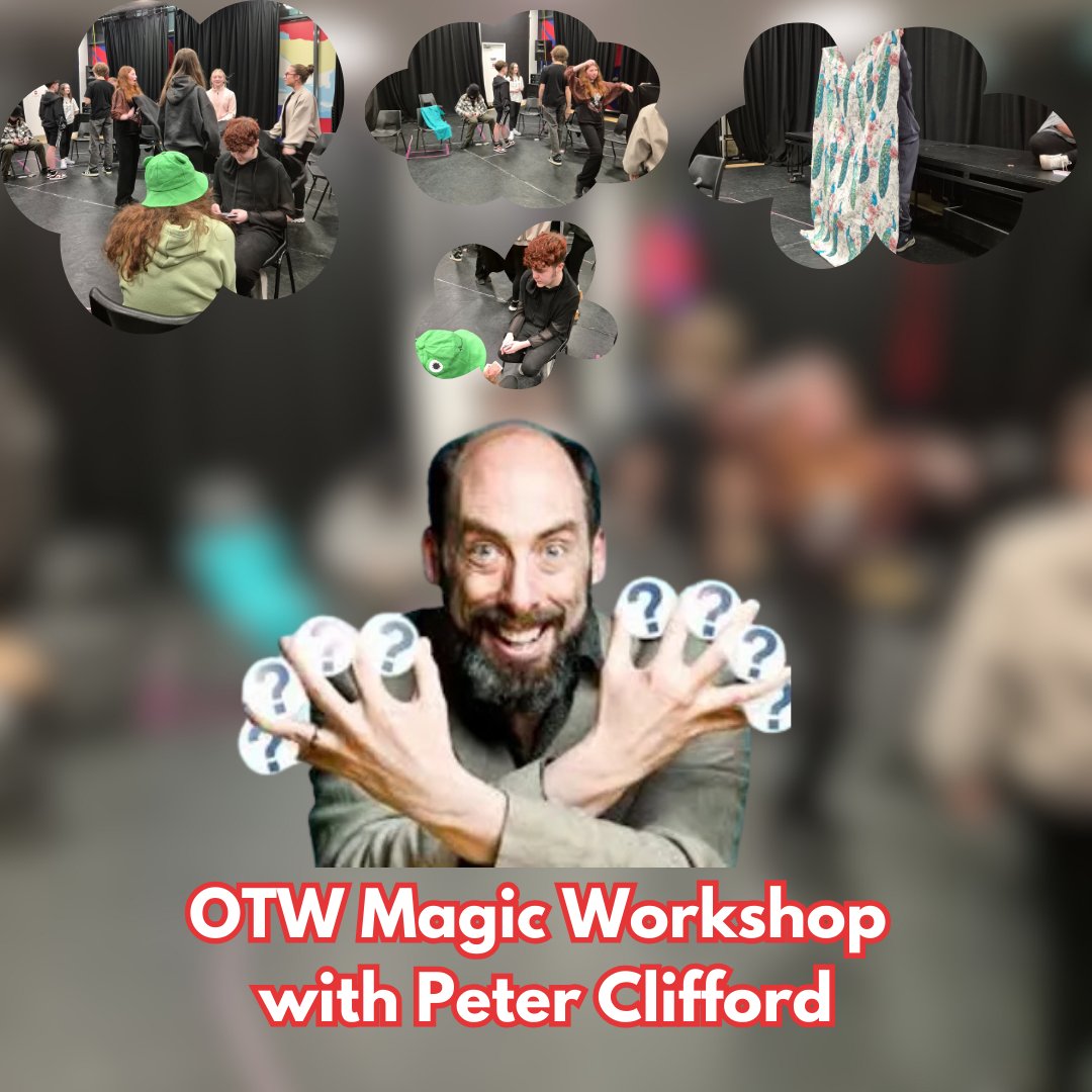 OTWOldham's tweet photo. OTW's Magic Workshop with Peter Clifford was pure magic! 🎩 We learned a load of mind-blowing tricks that are both fun and practical. Can't wait to incorporate them into our future shows to amaze our audiences. Thank you, Peter, for such an incredible experience! https://t.co/RYhQkqarig