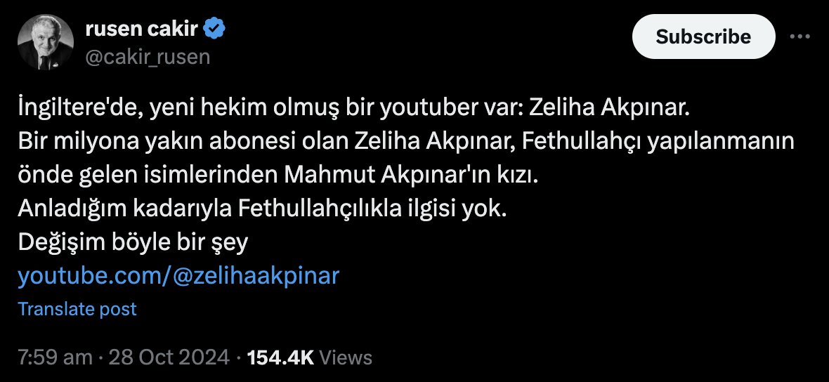 Ruşen Çakır'ın devletinin soğukkanlı planı şu:
Cemaatten işlem görmüş ebeveynlerin çocuklarını, reşit oldukları gün, birkaç saatliğine bile olsa terör gözaltısına almak. Böylece “resmi” fişlenme işlemi tamamlanıyor, hayat boyu GBT’lerine kazınıyor bu kayıt.
Neden? Soykırım kan