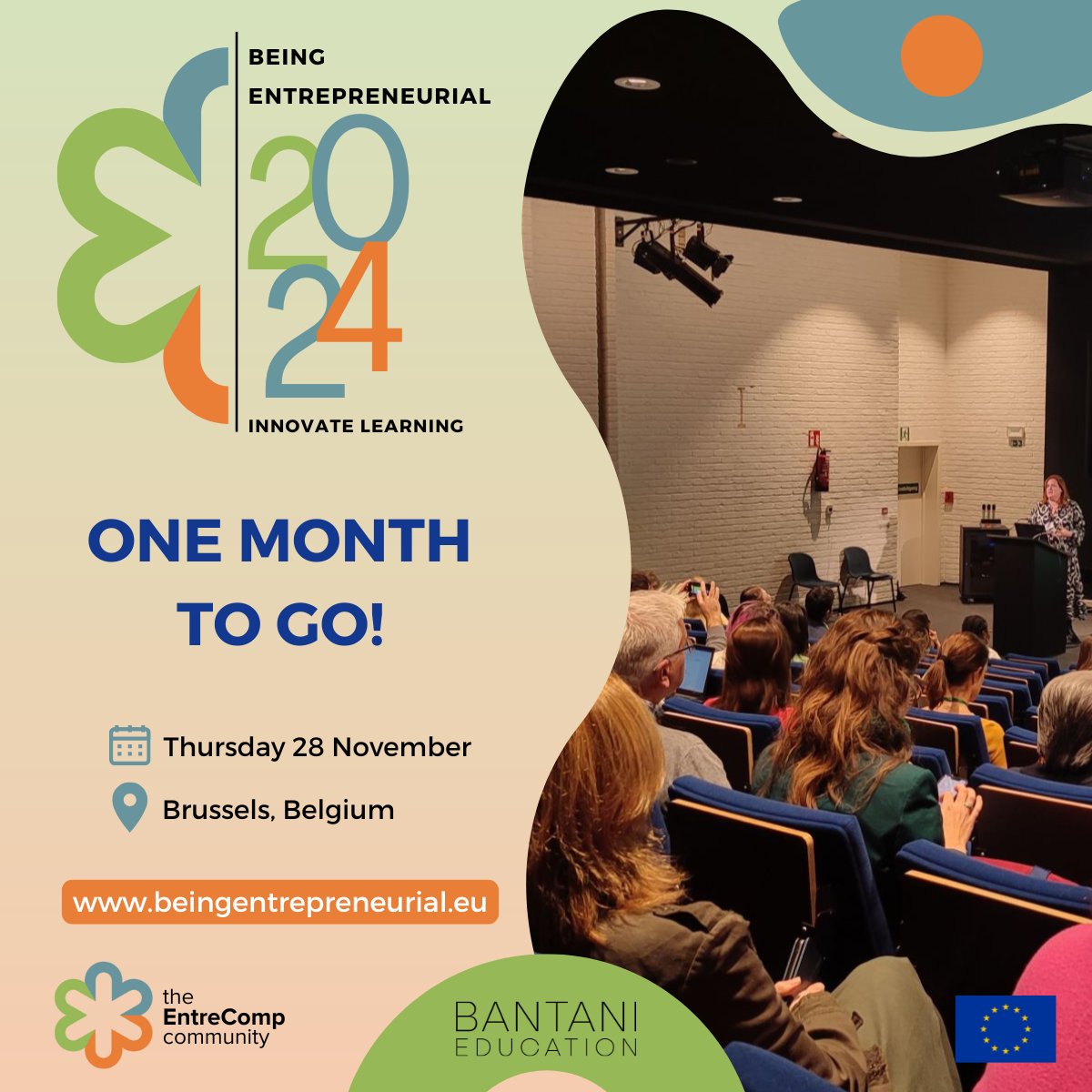 📅 Just one month to go for the Being Entrepreneurial 2024 Conference 🌟

✨A preview of the agenda is now available and we will soon be sharing details about the speakers and the sessions!

🗓️ Thursday, 28 November
📍 Brussels, Belgium
ℹ️  beingentrepreneurial.eu/be2024/