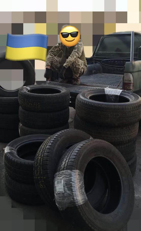zampotech_ua's tweet photo. The military is grateful for the help and is sharing photos with the received tires. Every contribution matters, every wheel brings victory closer. Together, we will win! #zampotech #NAFO #WheelsOfVictory #NAFOfellas #NAFOworks #StandWithUkraine https://t.co/rCiav1lgOZ