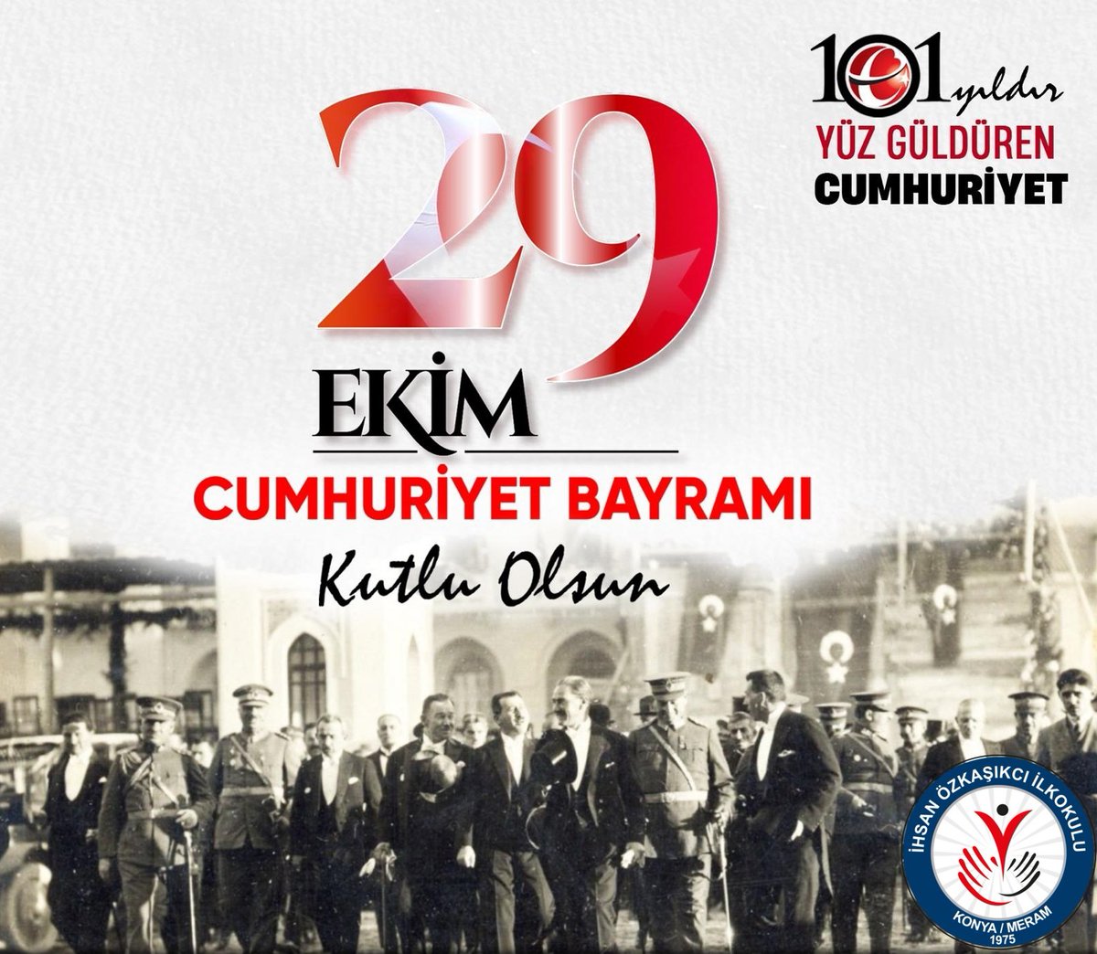 Cumhuriyetimizin 101. yılında, hep birlikte yüreklerimizde aynı coşkuyla yürüdük.Bu gurur dolu yürüyüş, bizim için özgürlüğe ve bağımsızlığa olan bağlılığımızın simgesi🕊️
29 Ekim Cumhuriyet Bayramı kutlu olsun!
#29EkimCumhuriyetBayramı 

<a href="/meramMEM/">Meram İlçe MEM</a>  <a href="/mustafakoca42/">Mustafa Koca</a> <a href="/senoldogru23/">Hüseyin Şenol DOĞRU</a>