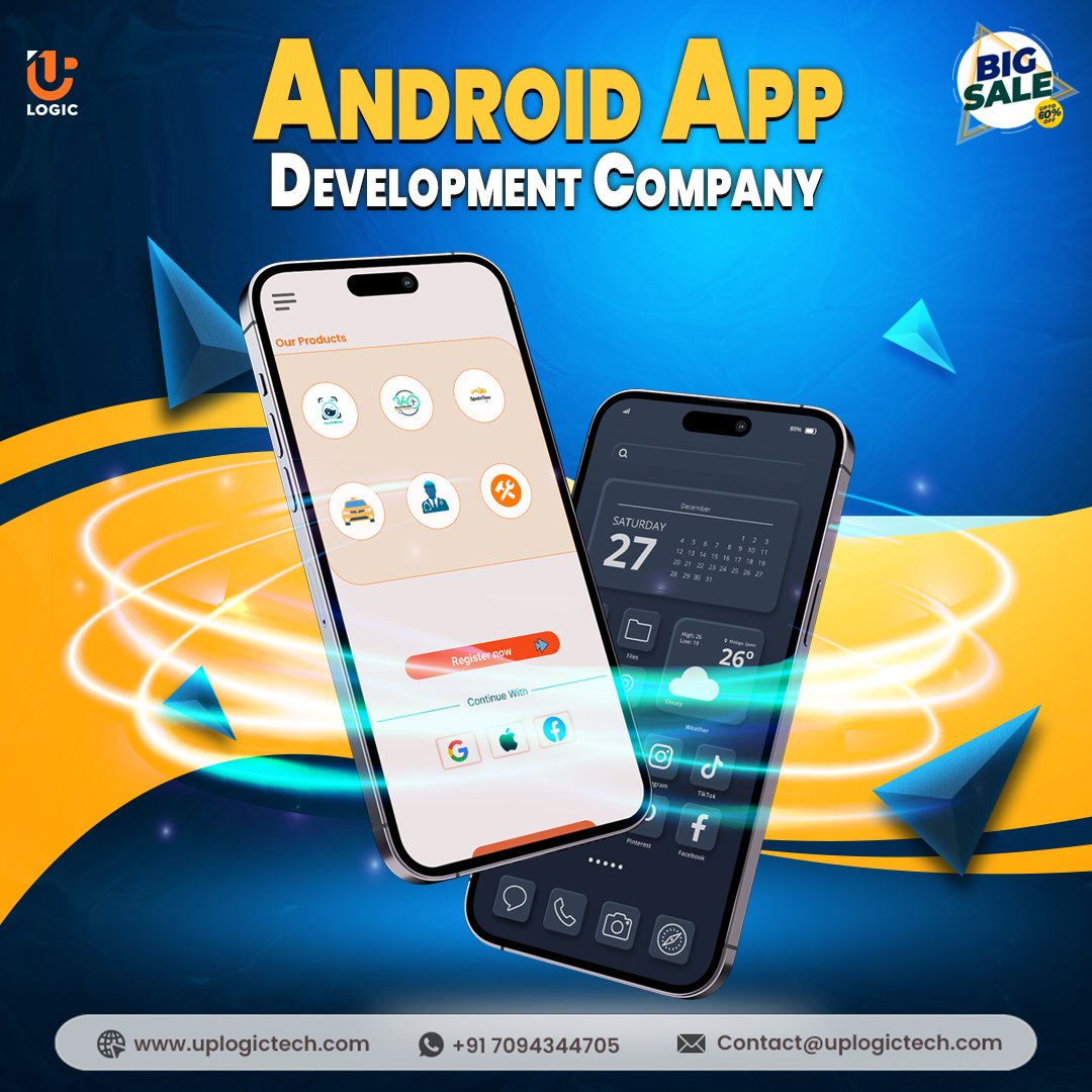 Uplogictech's tweet image. Turn your app ideas into reality with #Uplogic! Get expert Android App Development Services at 60% OFF.

Get started today &amp;gt;&amp;gt; uplogictech.com/android-app-de…

#AndroidApp #Technology #OnDemandApp  #Android #iOS #TechInnovation #AppDesign a #AndroidAppDevelopment #AndroidApp