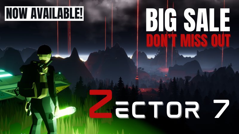 Hey everyone! It’s been a great first weekend launch into Early Access for Zector 7! Make sure to let your friends know about the 40% discount because it’s a limited time only!

Thank you to all who purchased the full game and all that left feedback to help improve it both before