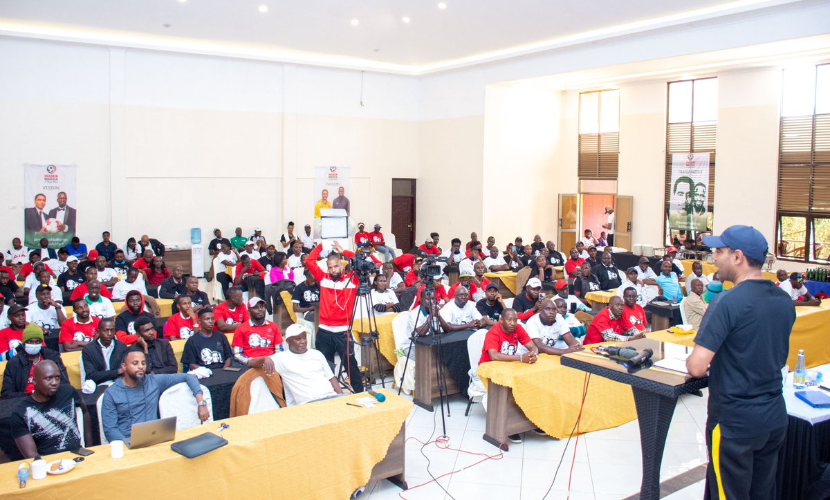 husseinmoha's tweet photo. Grateful to everyone from Nyeri, Kirinyaga, Kiambu, Murang’a, and Nyandarua who made it to today's Central Region football symposium in Nyeri. Over 250 dedicated football leaders coming together to shape the future of our game - it’s a powerful wave of change! 

The unity and strength you’ve shown prove that we’re building a winning team, ready to transform Kenyan football from the ground up. Let’s keep this momentum going! 

#AFreshStart #HusseinNaMariga