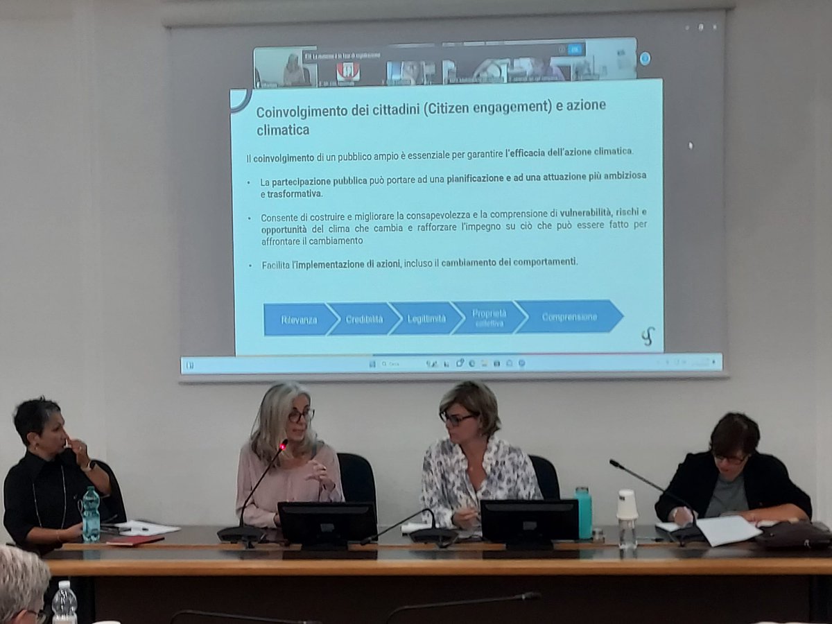 💡Project Coordinator Paola Mercogliano (<a href="/CmccClimate/">Fondazione Cmcc</a>), joined an event organized on 17/09 by CGIL (Italian Union). 
📣 The event  focused on the role of local communities in taking care of the areas they live and make them resilient to the effects of climate change.
