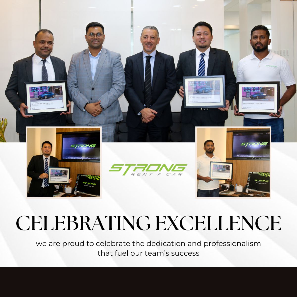 StrongRAC's tweet photo. Celebrating Excellence and Dedication!

We are delighted to recognize and celebrate the dedication of our Strong Rent A Car team, particularly within our Luxury Department. https://t.co/VOKxRDzryN