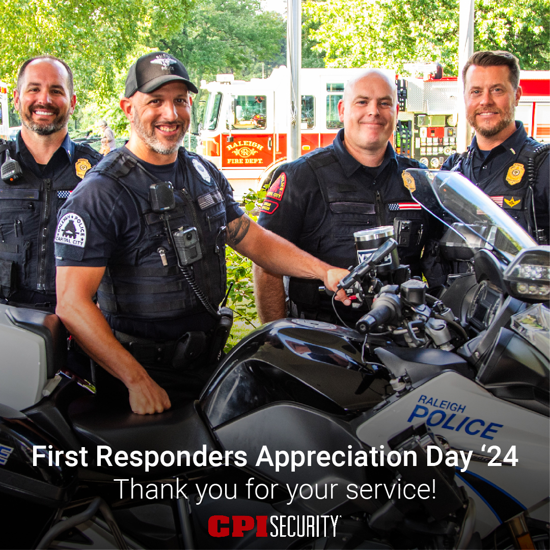 cpisecurity's tweet photo. Celebrating National First Responders Day! π Thank you to the heroes who protect and serve our communities every day. Your courage inspires us all!
#CPISecurity #NationalFirstRespondersDay #2024 #IdentifyYourself https://t.co/YtQgaQlZa3