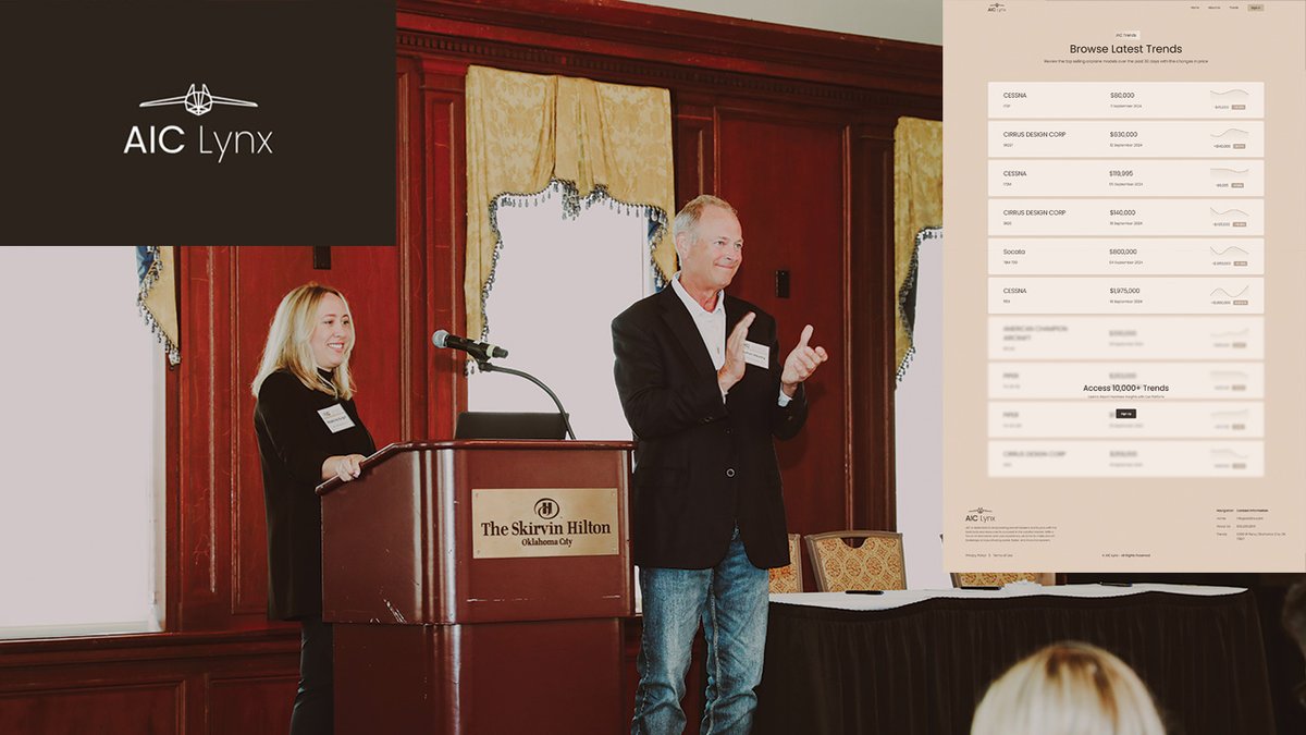 bizavltd's tweet image. &apos;#PricingDatabase for all&apos;

#ClayHealey, the owner of #AICTitleService, on his new, generally available pricing service, #AICLynx

issuu.com/bizavmedia/doc…

#JetPricing #JetPricingDatabase #aircraftsalesprices #aircraftsales #aircraftprices #banks  #financing #BAM #BizAv #BizAvMag