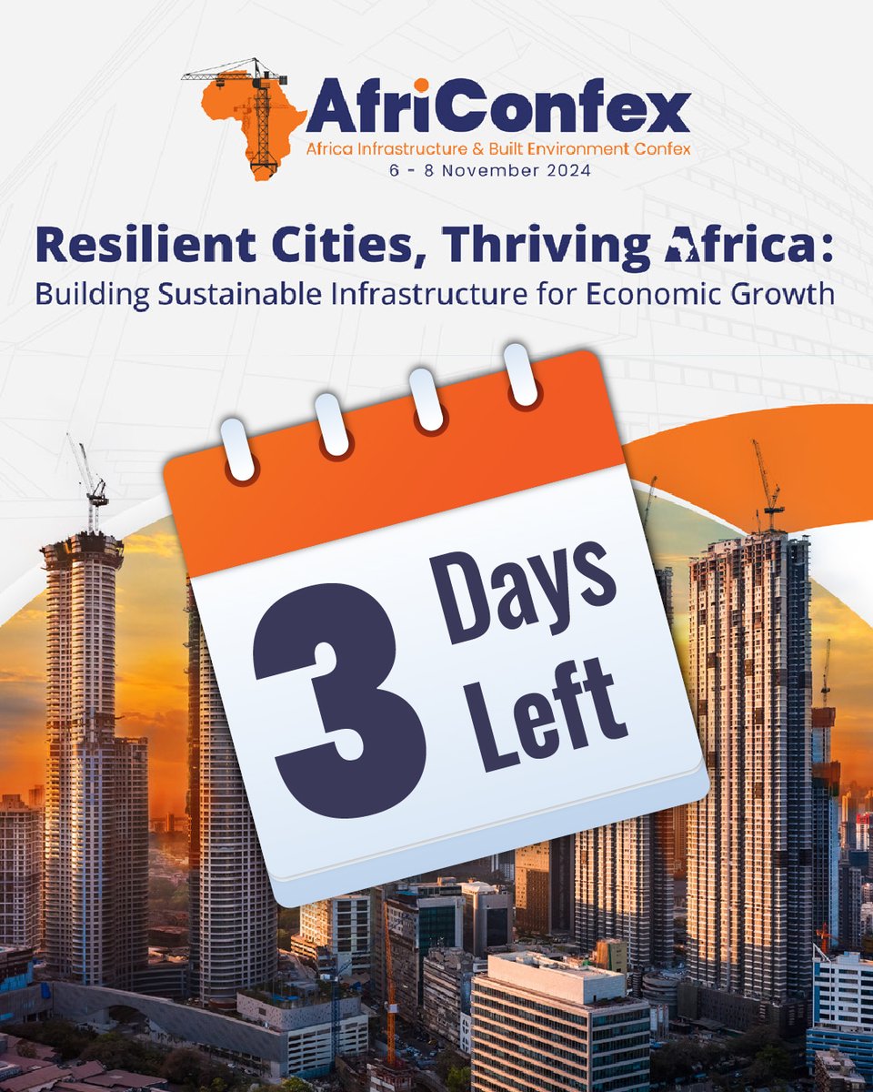 ZITF1's tweet photo. The excitement is building! #AfriConfex2024 is breaking new grounds in just 3 Days! let's trowel the shape of Africa's infrastructure together! 🏗 

#AfriConfex2024 #ZIEC #BuildTheFuture #smartcity #infrastructure #ConstructConnections #ConstructiveNetworking #JoinTheBuild https://t.co/mscVuTeYbY
