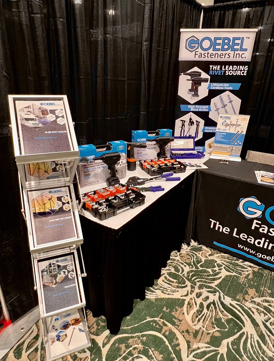 GoebelFasteners's tweet photo. Come see us at Booth #204 at the NetPlus Alliance Annual Meeting in San Antonio, TX this week! We have a full line of products available for demo and special show pricing on our cordless battery tools!
#GOGoebel #FastenerIndustry #Tradeshow #CatalystForGrowth https://t.co/leK57wmae3