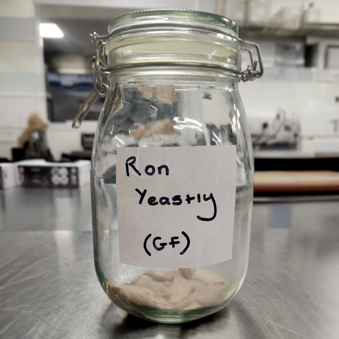 infusionsgroup's tweet image. The @icesuffolk chefs are back at it with their creative sourdough starter names. 
Introducing the gluten-free Ron Yeastly!🪄

#sourdoughstarter #starter #breadmaking #harrypotter
