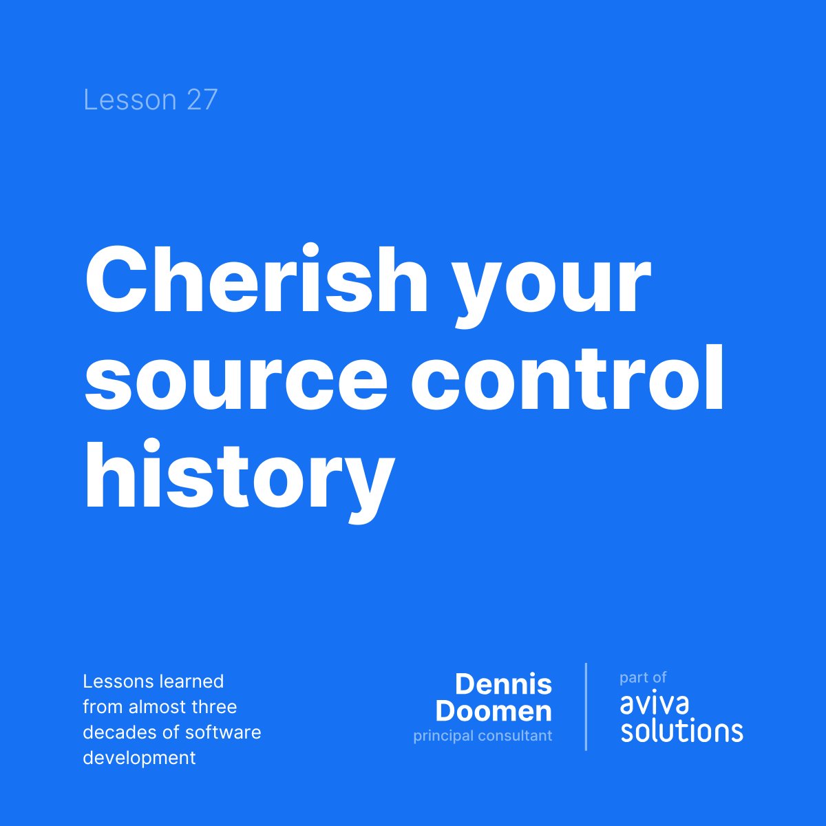 ddoomen's tweet image. Given what I previously said about capturing your decisions and how that affects the way you create your pull requests and commits, it should come as no surprise that I care deeply about the quality of #pullrequest and #commit messages. Imagine you're trying to understand why…