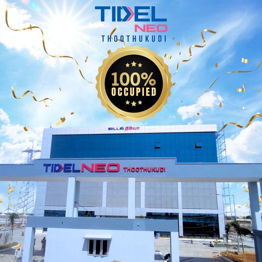 TRBRajaa's tweet photo. GREAT NEWS for #Thoothukudi. 🎊
#TIDELNeo in Thoothukudi is 🌟FULLY LEASED🌟 even before it's official Opening 🌄🙏🏾
Our Honourable @CMOTamilnadu @mkstalin avargal will soon open the FULLY OCCUPIED Mini #Tidel Park !
THIS is PROOF that :
#DravidianModel = #DistributedGrowth
As a result #TAMILNADU is a state with the most widely distributed availability of highly skilled #talent AND #infrastructure needed to ensure that the Talents get #Jobs 🙏🏾
Hence #TNTalentCapitalOfIndia !
#InvestInTN #JobsForTN
#ThoothukudiRising #TNRising 🌄