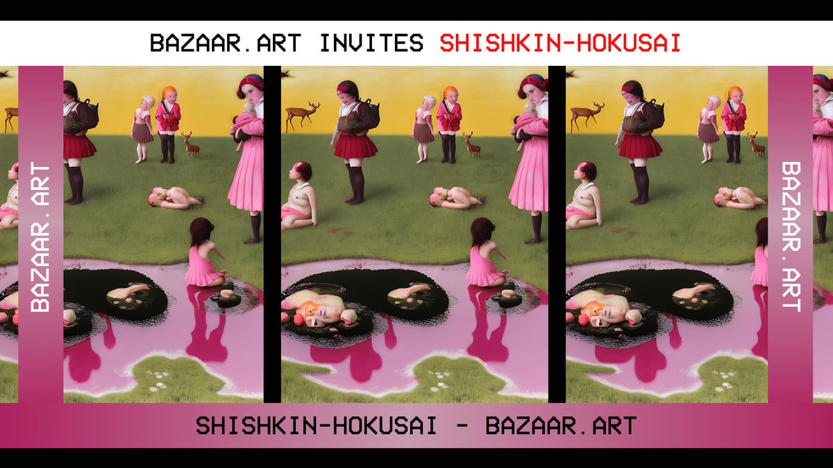 . <a href="/ShishkinHokusai/">Shishkin-Hokusai</a> contemporary artist in today's #GoToBazaar🖤