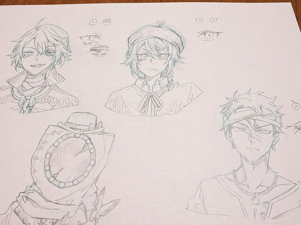 初描き鯖練習② 