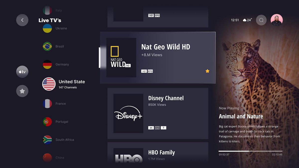 mycyber_space's tweet photo. Day 12/30 of the #UIChallenge with @ux_thrive 

A clean, user-friendly Live TV UI design with smooth navigation and engaging content previews!

 #UIDesign #UXDesign #TVApp #DesignChallenge #UXThrive https://t.co/kL7e6UrOTJ