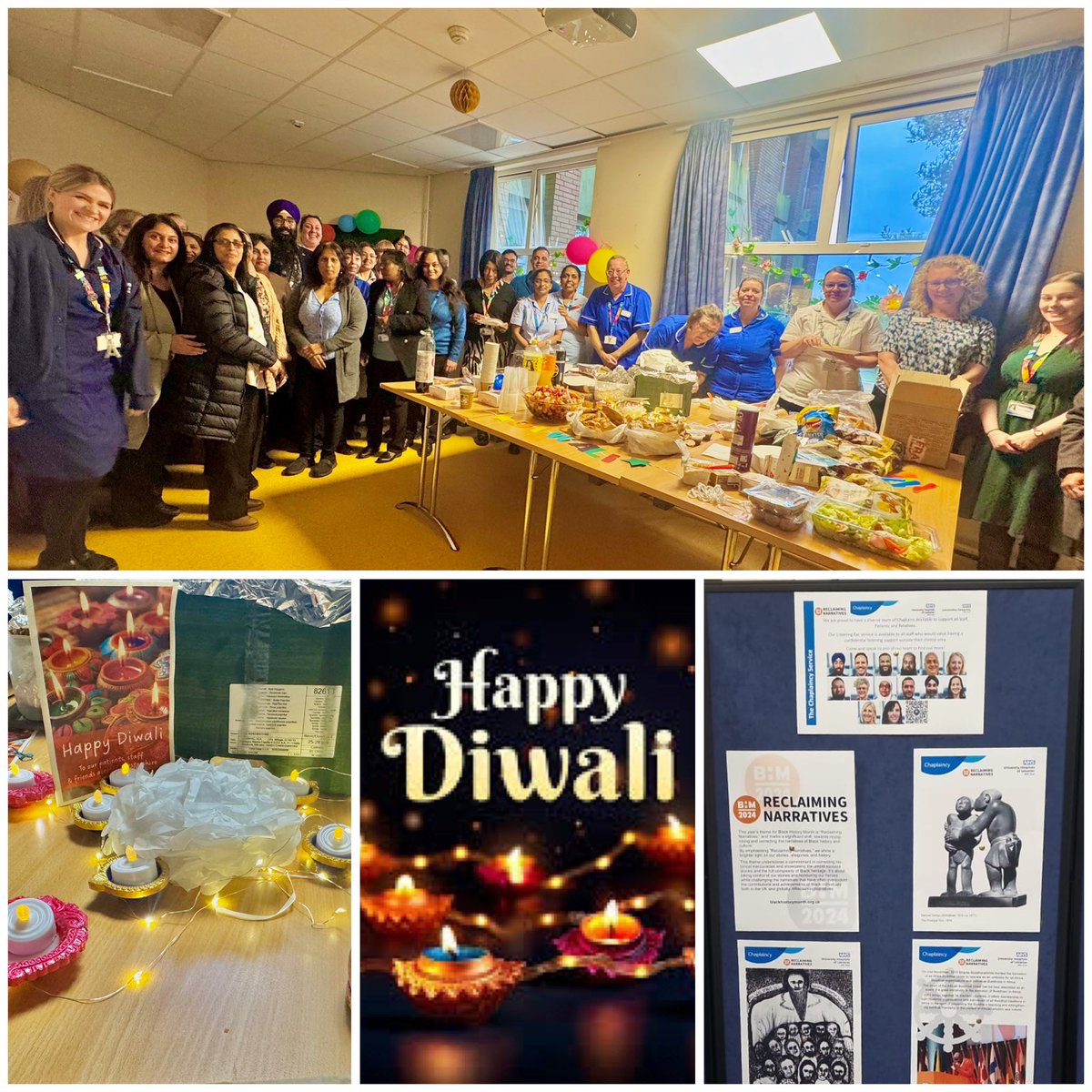 KartarSBring's tweet photo. Delighted to share #Hindu #Jain #Sikh perspectives on #Diwali #Deepawali #BandiChorrDivas &amp; #BlackHistoryMonth connecting with the values of #NHS service. Thank you to the amazing  @ward28aUHL @aimeew89 for organising and inviting @Leic_Chaplaincy. @Leic_hospital @LPTnhs https://t.co/Gr3KCBBHbk