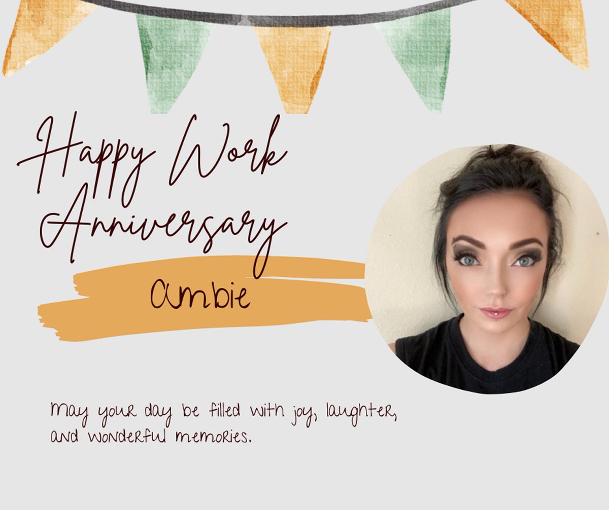 WheatcrestHills's tweet photo. Happy 2nd work anniversary, Amberle! https://t.co/m1v0F1DSBc