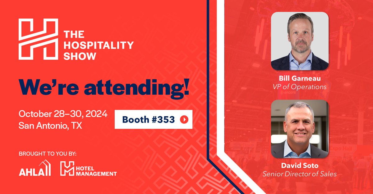cmitsolutions's tweet image. 🚨 We’re live! Join us today at #TheHospitalityShow in San Antonio, TX.

📍 Find us at Booth #353 to learn how CMIT Solutions can help streamline your operations and boost profitability with smart IT solutions.

#HospitalityIndustry #CMITSolutions #HospitalityTech