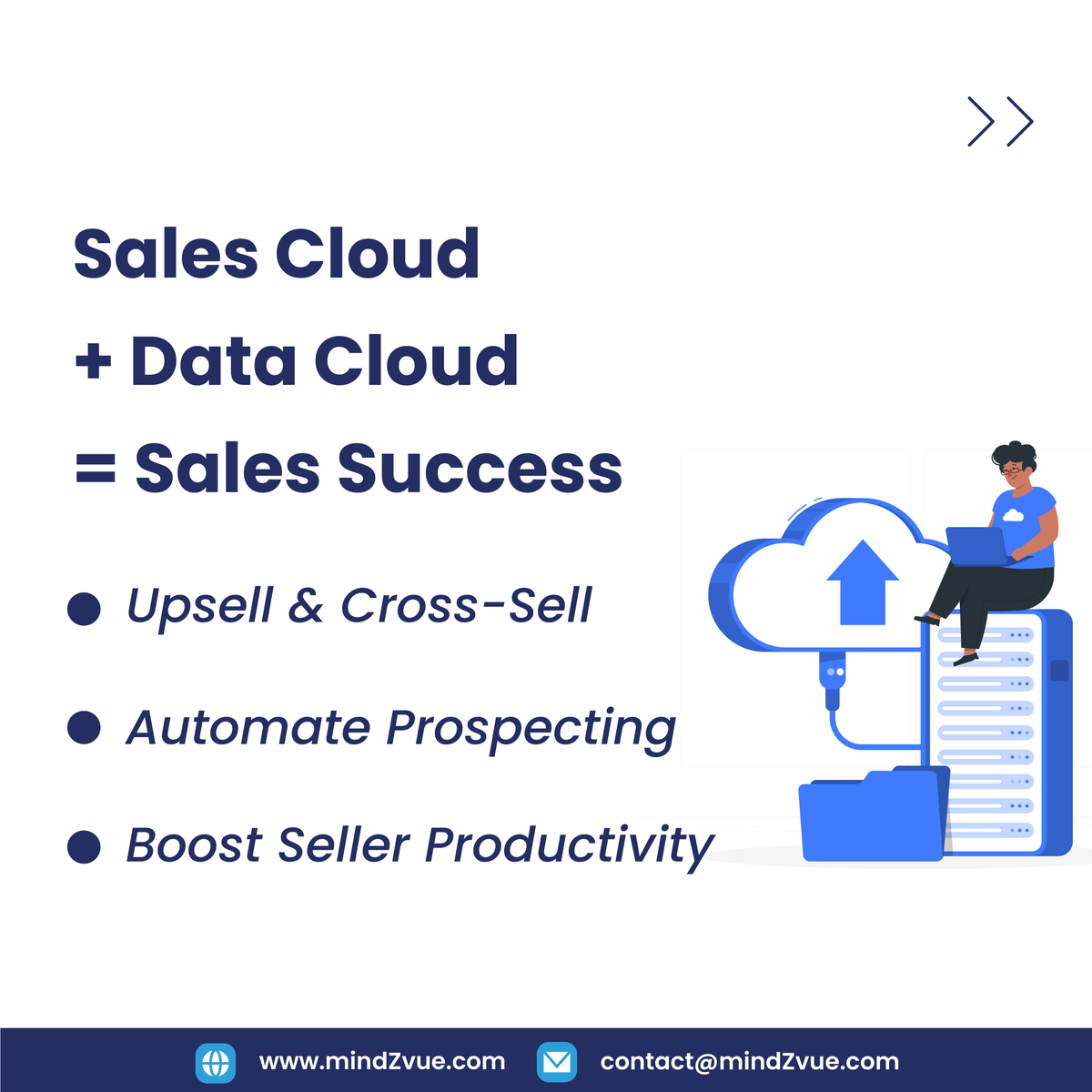 MindZvue's tweet image. mindZvue is your trusted partner for Data Cloud implementation.

✅ Develop a tailored Data Cloud strategy 🎯
✅ Seamlessly integrate Data Cloud🔗

Take the next step! 🚀 Contact us today for a consultation

#datacloud # #datacloudimplementation #salesforcecrestpartner  #mindZvue