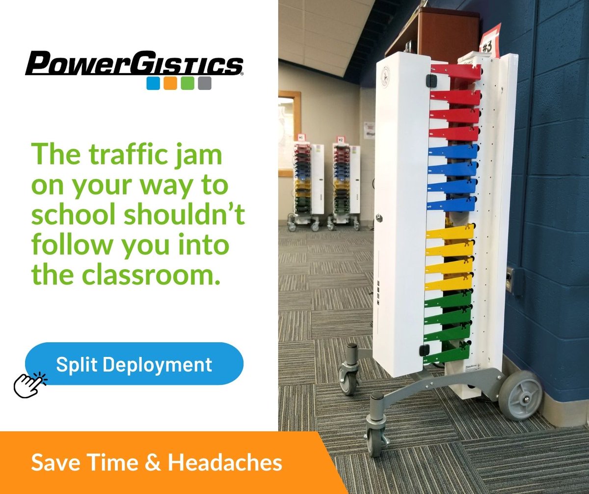 Split deployment with PowerGistics Towers saves classroom time, prevents device chaos, and eliminates traffic jams for a smoother, more efficient learning environment. Dive deeper: powergistics.com/resources/for-…