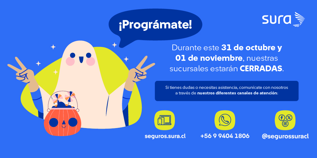👻🎃 ¡Este Halloween no estás solo/a!
Nuestros canales de atención siempre están para asegurarte el mejor servicio