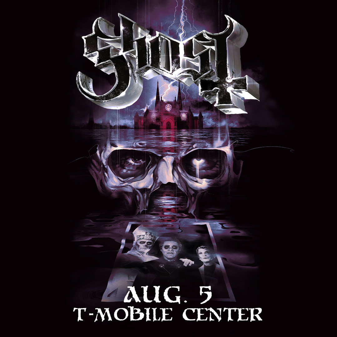 JUST SENT TO OUR INBOX:
[MESSAGE FROM THE CLERGY]
We wish to inform you that Ghost will stop at T-Mobile Center on Aug. 5. Tickets go on sale Nov. 1 at 10 a.m. Thank you for your support.