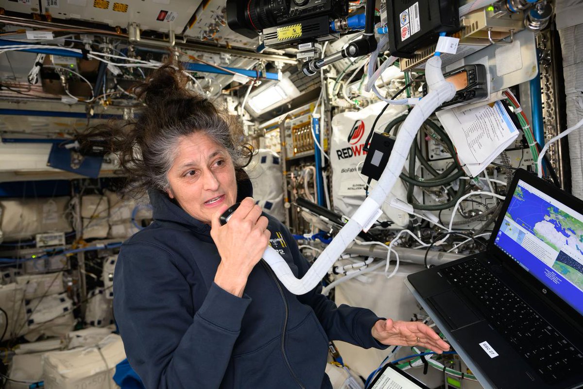ISS Research (@iss_research) on Twitter photo Contacting the <a href="/Space_Station/">International Space Station</a> via amateur radio can inspire students to explore areas in STEM. Astronauts have answered questions from students on every continent! Earlier this month, <a href="/Astro_Suni/">Sunita Williams</a> talked with girls from the Girlguiding organization in the United Kingdom. Contacting the <a href="/Space_Station/">International Space Station</a> via amateur radio can inspire students to explore areas in STEM. Astronauts have answered questions from students on every continent! Earlier this month, <a href="/Astro_Suni/">Sunita Williams</a> talked with girls from the Girlguiding organization in the United Kingdom.