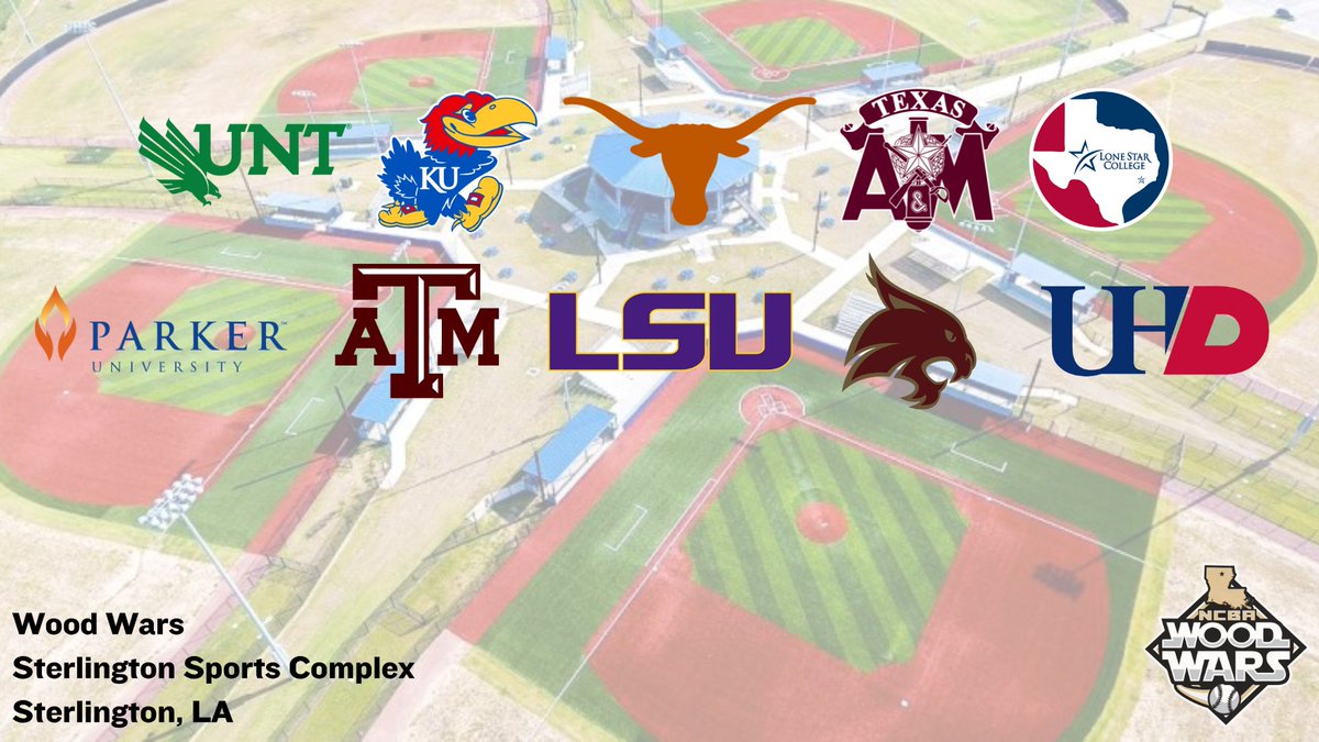 Happy 15th Annual Wood Wars Week!

T - 4 days until 1st pitch!

🗓️ November 1st - 3rd
📍 Sterlington Sports Complex  |  Sterlington, LA

Event Schedule:
tinyurl.com/2c7btkpj