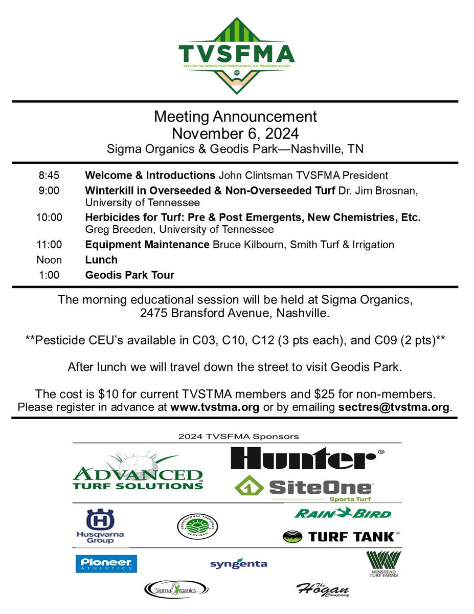 Join us for our last meeting of 2024. CEU’s available. 

Register at tvstma.org/meetinginfo.php