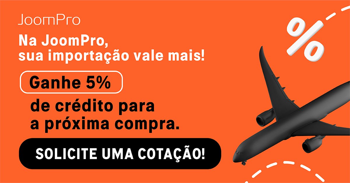 ecommerce_br (@ecommerce_br) on Twitter photo Na JoomPro o seu investimento em importação rende mais: formalize seu pedido até 31 de outubro e receba de volta 5% do valor total da operação para usar numa próxima compra. 🤑 Acesse o regulamento: ecbr.io/1ji57pc
#Importação #ImportaçãodaChina #JoomPro #JoomProBrasil Na JoomPro o seu investimento em importação rende mais: formalize seu pedido até 31 de outubro e receba de volta 5% do valor total da operação para usar numa próxima compra. 🤑 Acesse o regulamento: ecbr.io/1ji57pc
#Importação #ImportaçãodaChina #JoomPro #JoomProBrasil