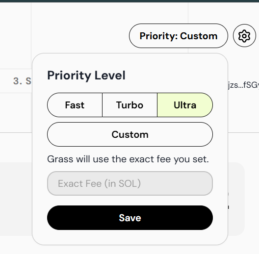 cryptosiastdao's tweet photo. Kalian gak bisa claim @getgrass_io ?

Ini cara gw claim &amp; jual Grass

Claim: https://t.co/vCXSQ2jTX1
Connect Backpack Wallet: https://t.co/YdpyYWFo9M

Settings
Fee: Ultra
RPC Custom: https://t.co/leTHmKLc00

Swap: https://t.co/rQfKYZu84q
Slippage: 20% https://t.co/1NfO10MxT1