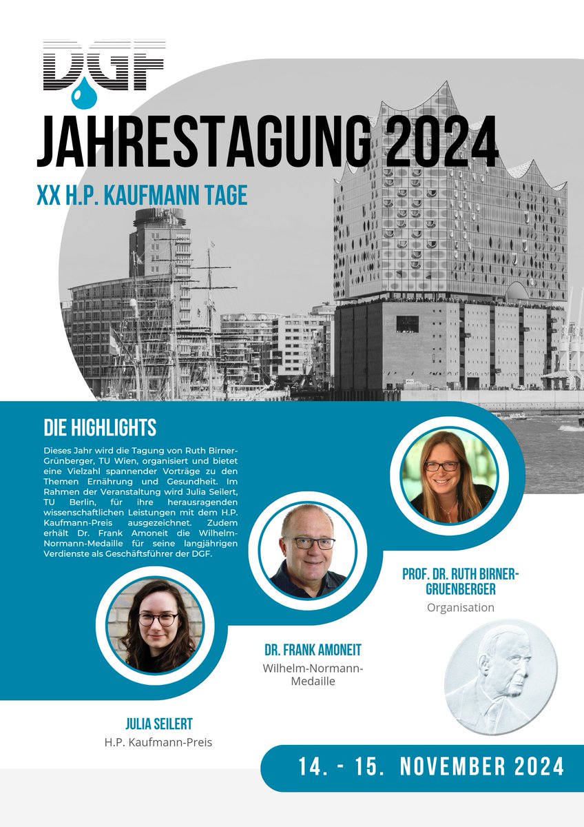 🔔 Die #DGFJahrestagung 2024 steht vor der Tür! 🔔 Am 14.–15.11. in Hamburg spannende Vorträge und Networking in der #Fett- und #Ölindustrie erleben. Jetzt noch anmelden und dabei sein! veranstaltungen.gdch.de/microsite/inde…