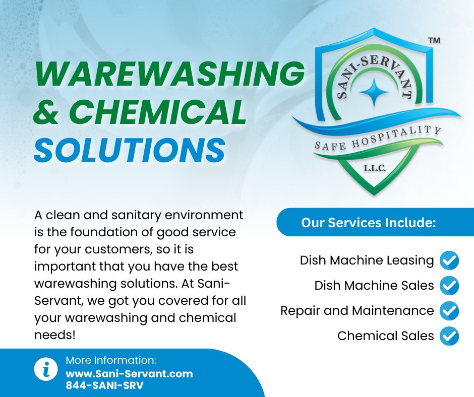 rsidfw's tweet image. Let Sani-Servant help maximize your cleaning and sanitation operations.
Give us a call at 844-726-4778, we got you covered!